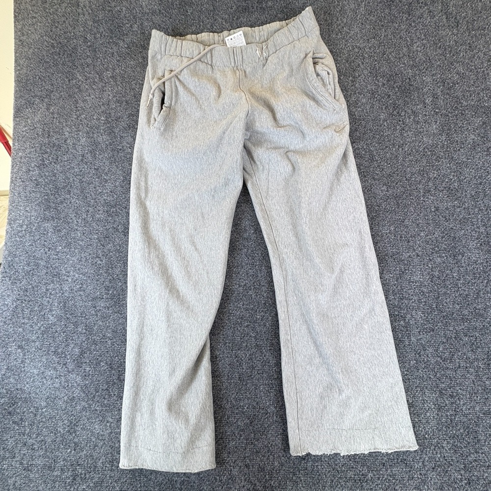 Nike Sportswear Sweatpants Men 29x26 Heather Gray Cotton Drawstring Straight Leg